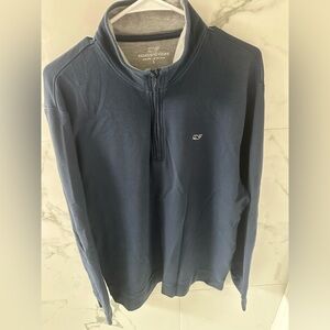 Vineyard Vines Men's Navy Zip-Up Sweater